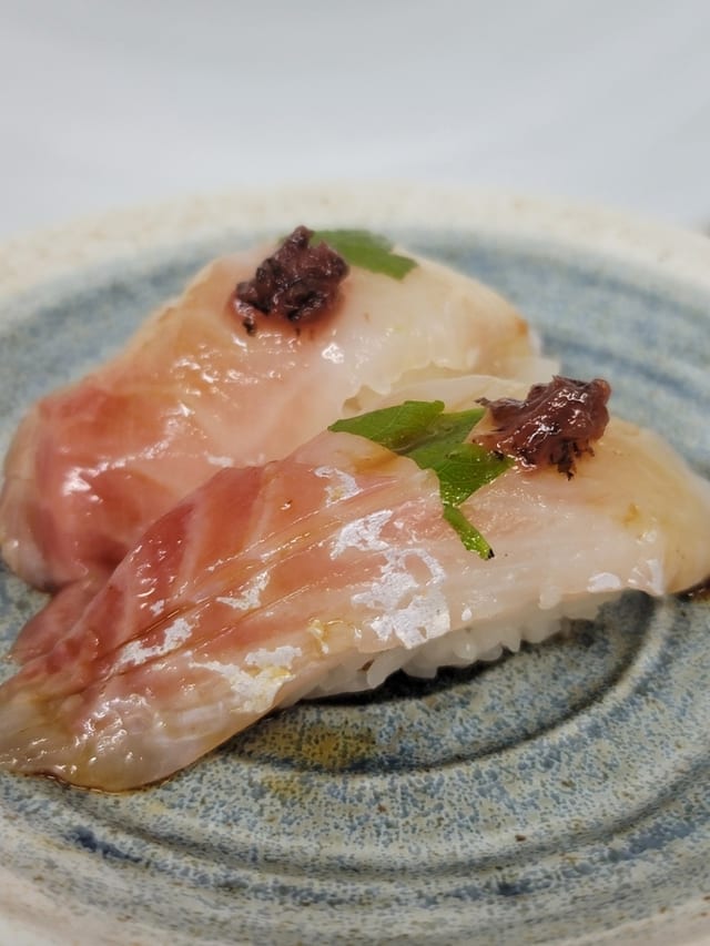 Black Sea Bream Sushi (Kuro Dai).
