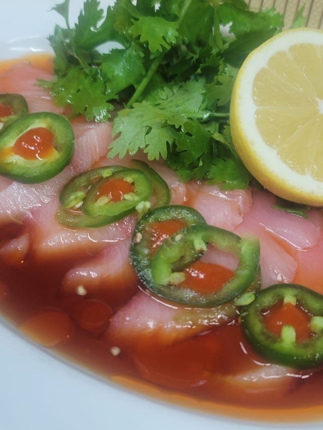 Yellowtail Carpaccio.